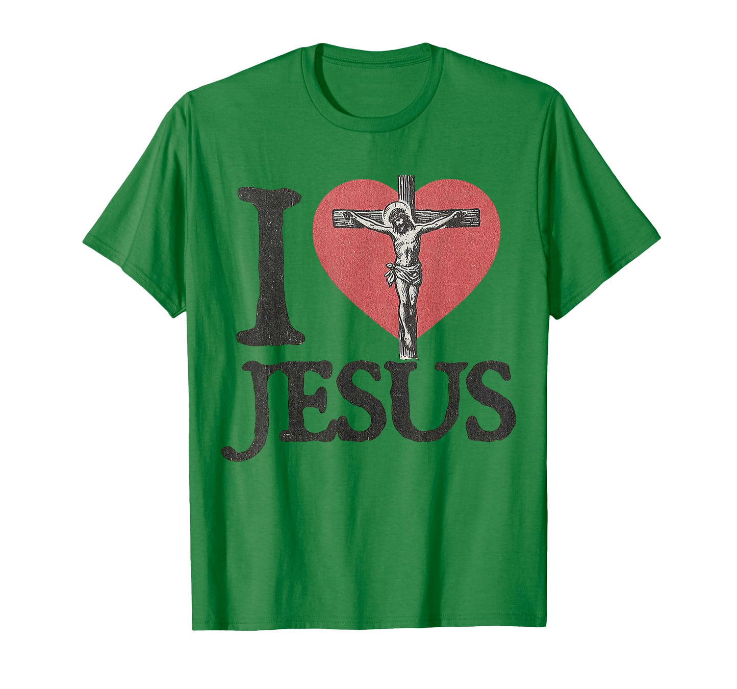 I Love Jesus Vintage Faith-Based T-Shirt