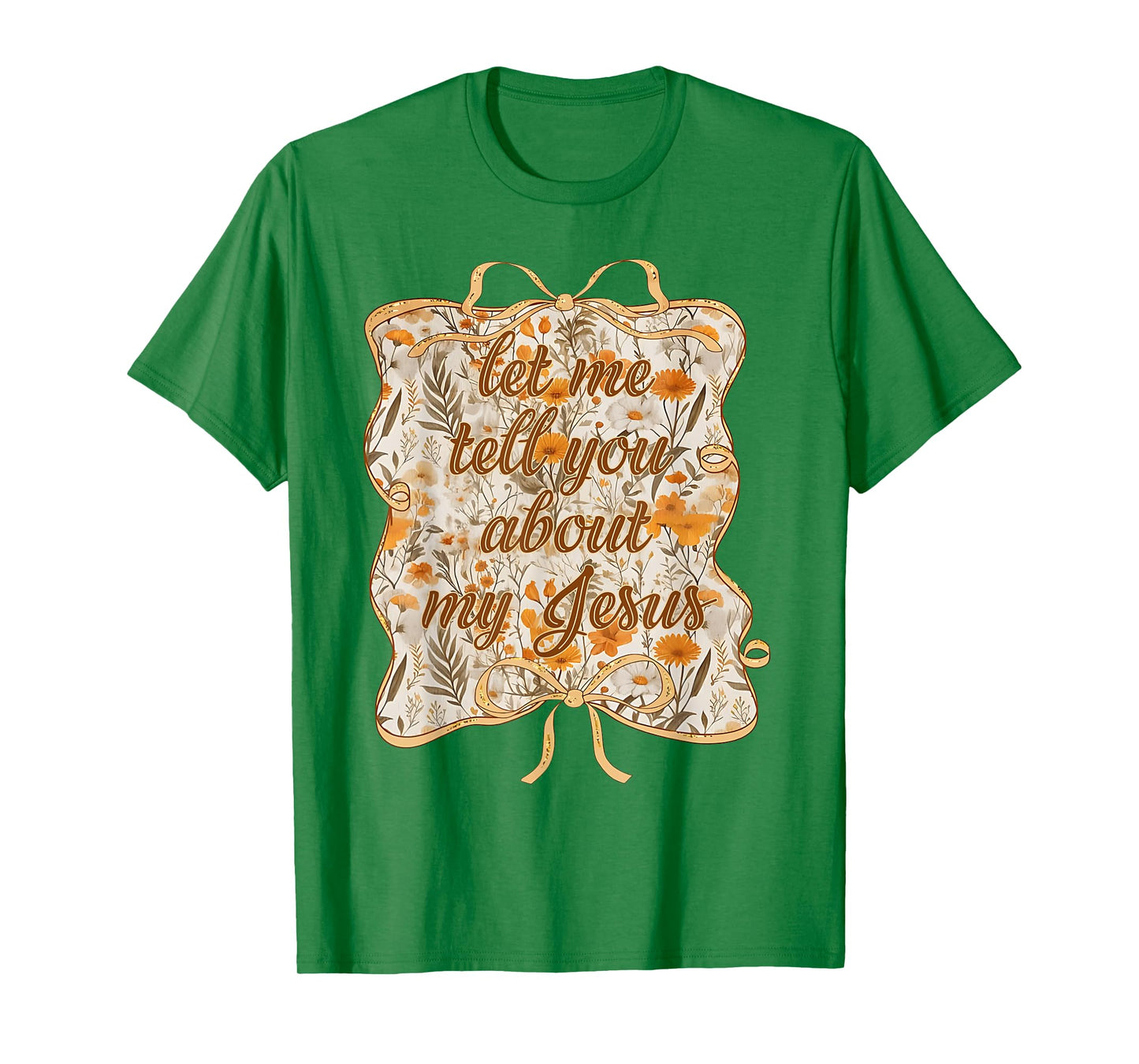 Let Me Tell You Christian Bible About My Jesus Coquette Bow T-Shirt