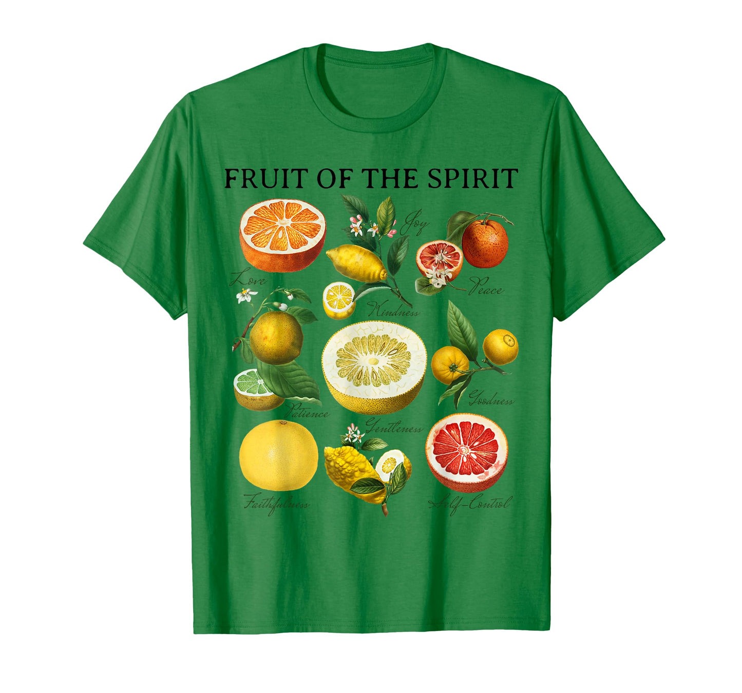 Fruit of the Spirit Galatians 5:22 Christian Bible Scripture T-Shirt