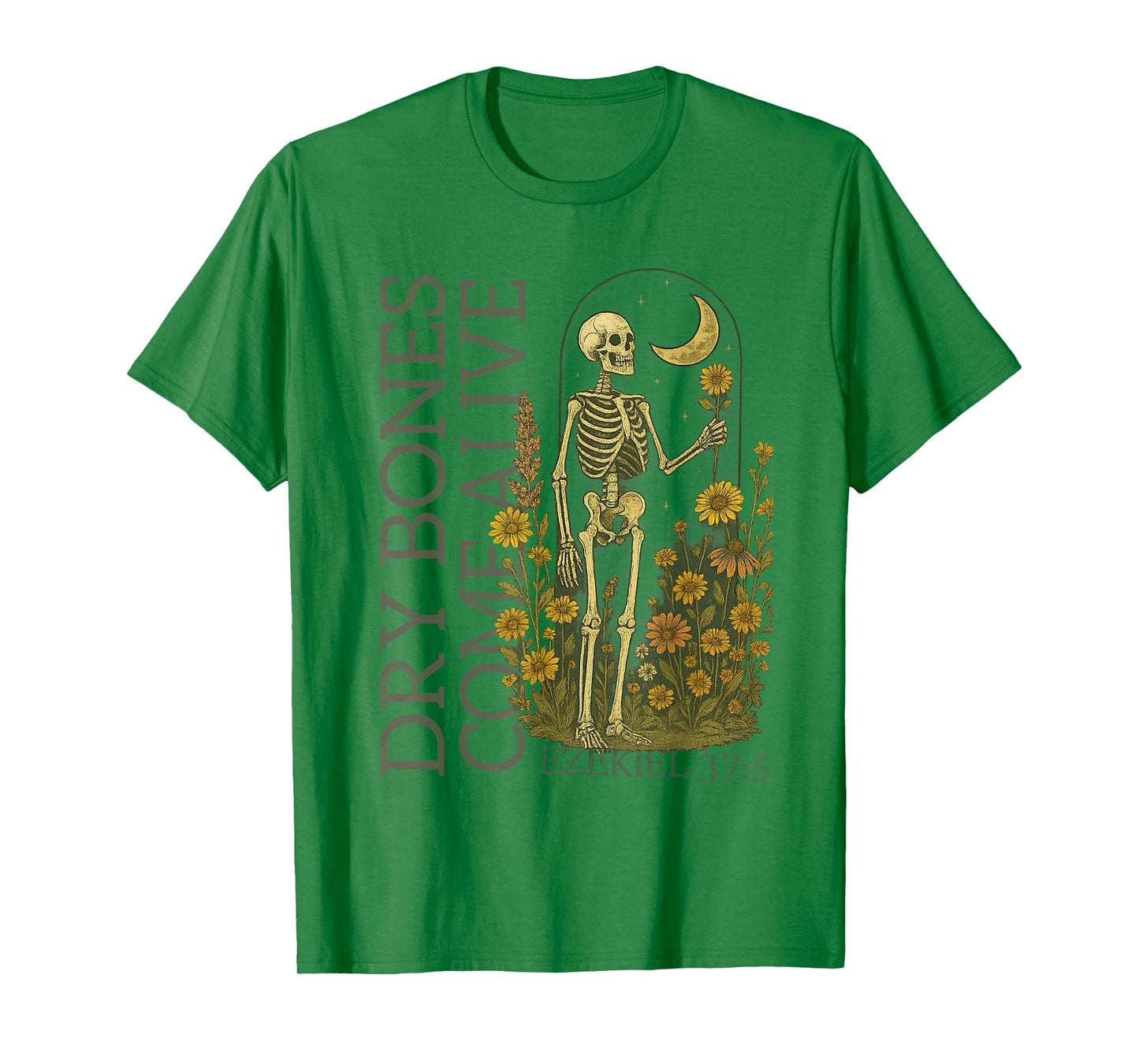 Dry Bone Come Alive Skeleton Dancing Halloween Christian T-Shirt