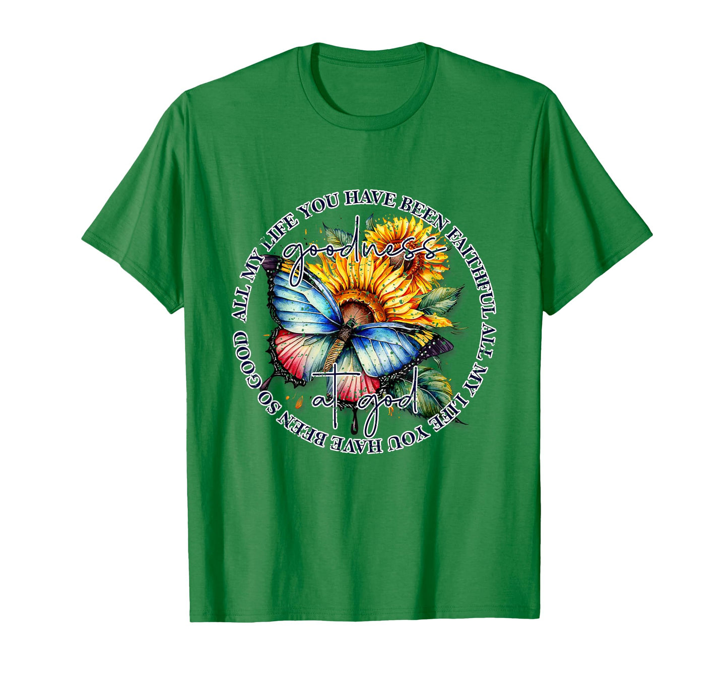 Goodness of God Floral Bible Verse Christian T-Shirt