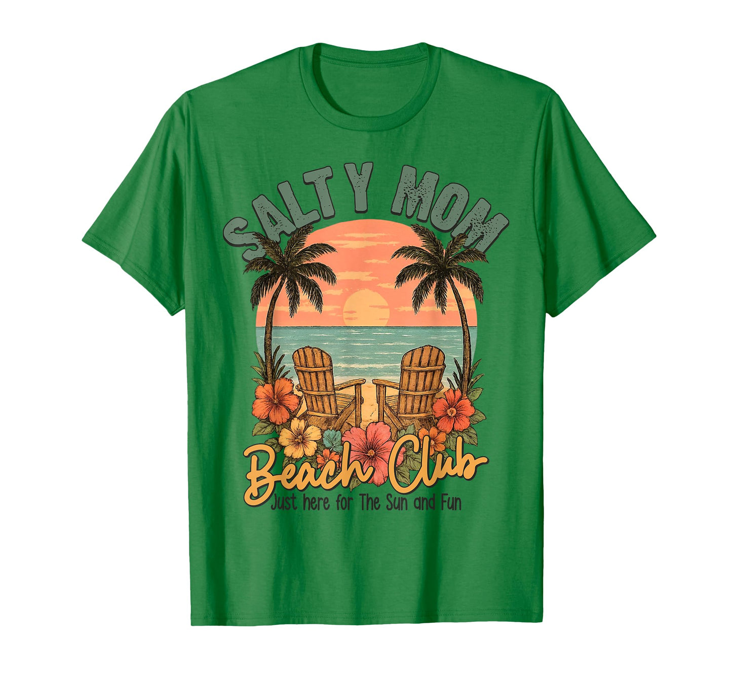 Summer Vacation Salty Mom Beach Summer Vibes T-Shirt