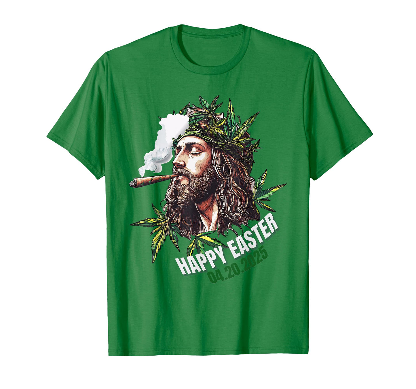 Happy Easter 420 Funny Jesus 2025 T-Shirt