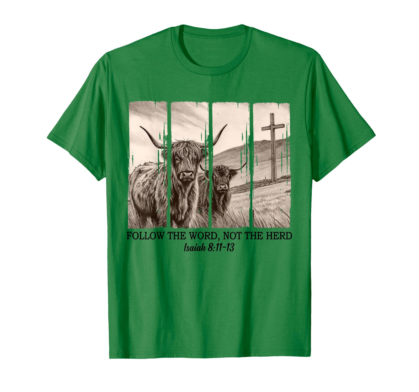 Follow The Word Not The-Herd Bible Verse Christian Religious T-Shirt