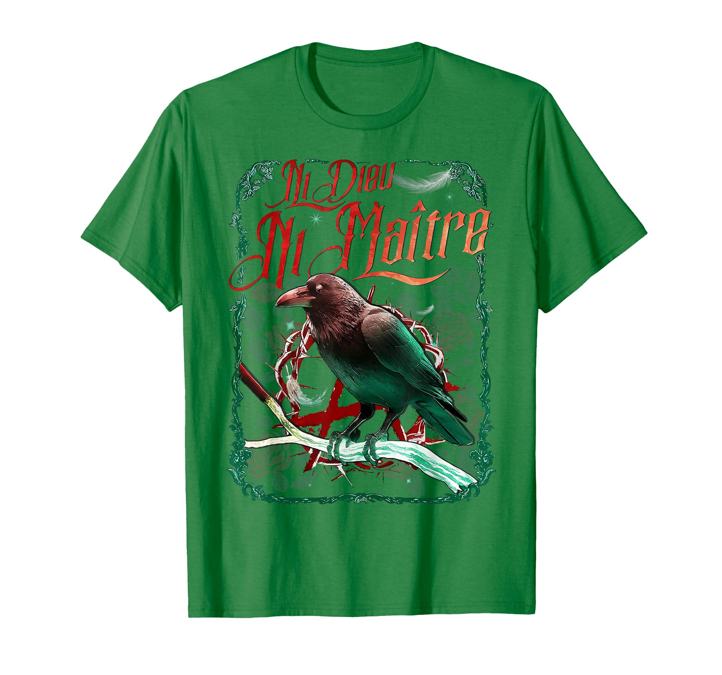 Crow Ni Dieu Ni Maître Statement No God No Master Anti Trump T-Shirt
