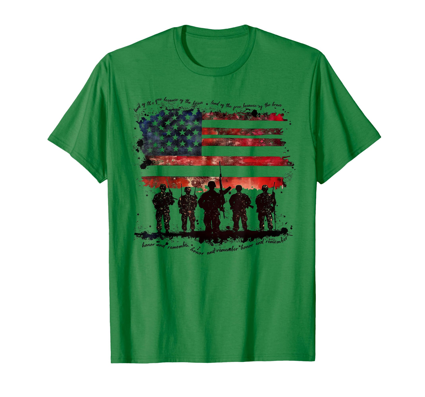 Memorial Day Land Of The Free Because Of Brave American Flag T-Shirt