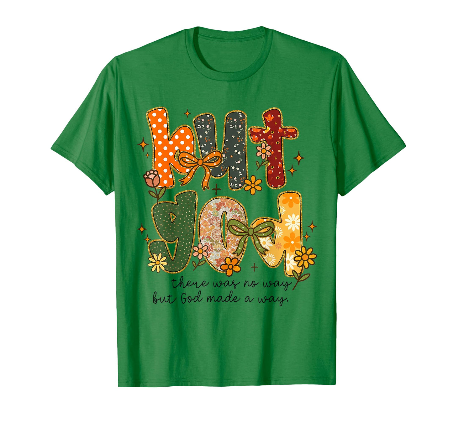 But God Christian Fall Autumn Floral Pumpkin Coquette Bow T-Shirt