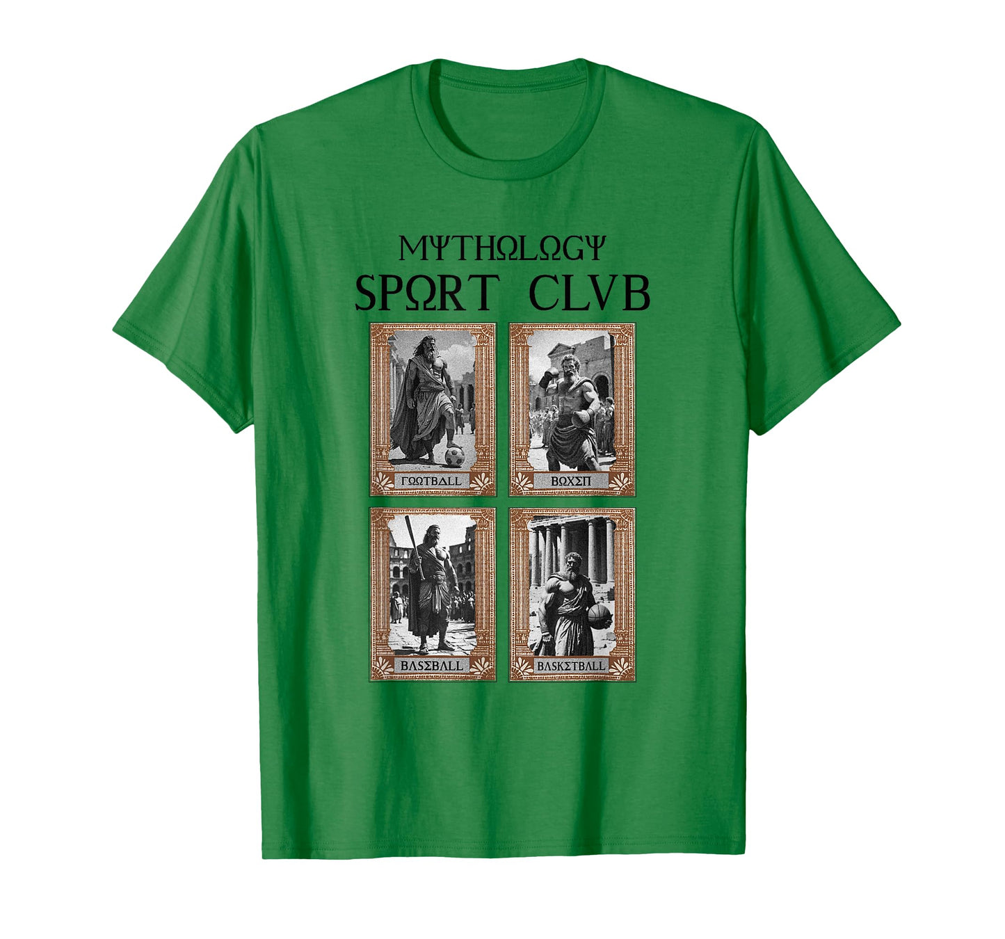 Greek Mythology Ancient Gods Sport Club Vintage T-Shirt