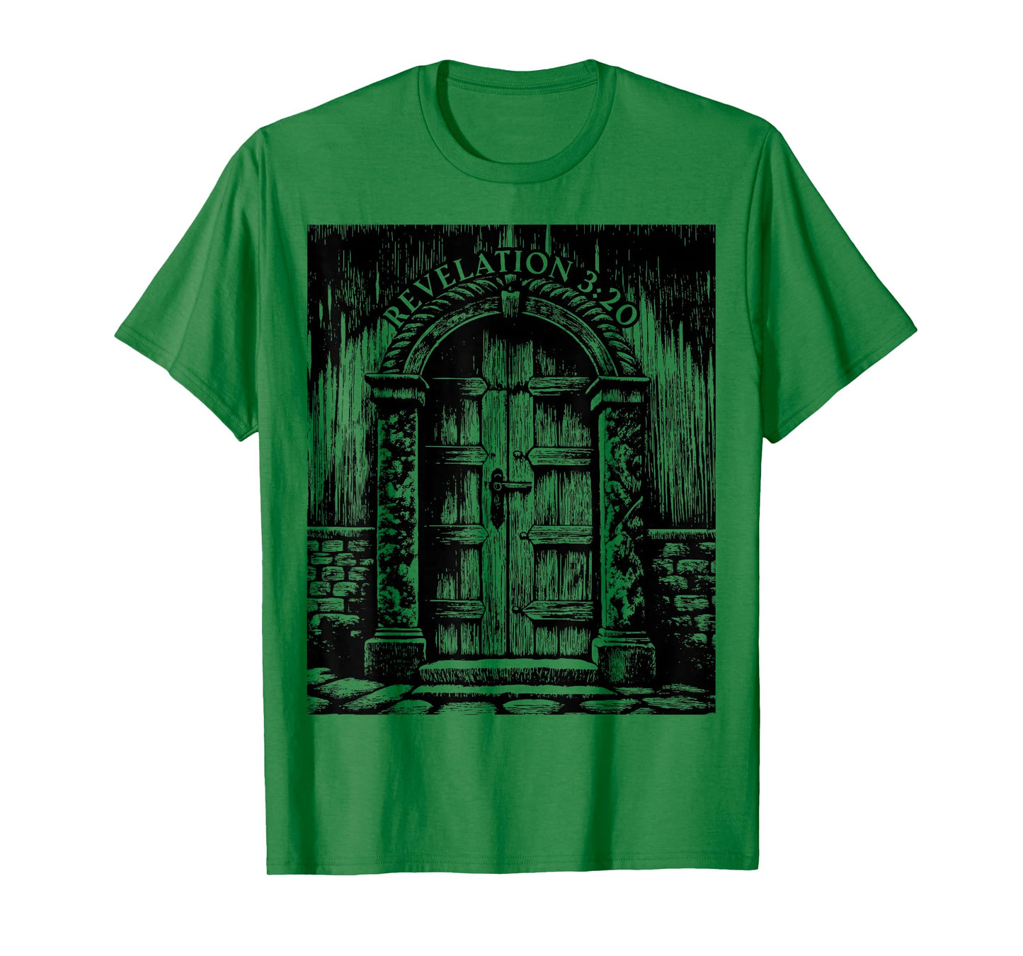 Revelation 3:20 I Stand at The Door and Knock - Jesus Quote T-Shirt