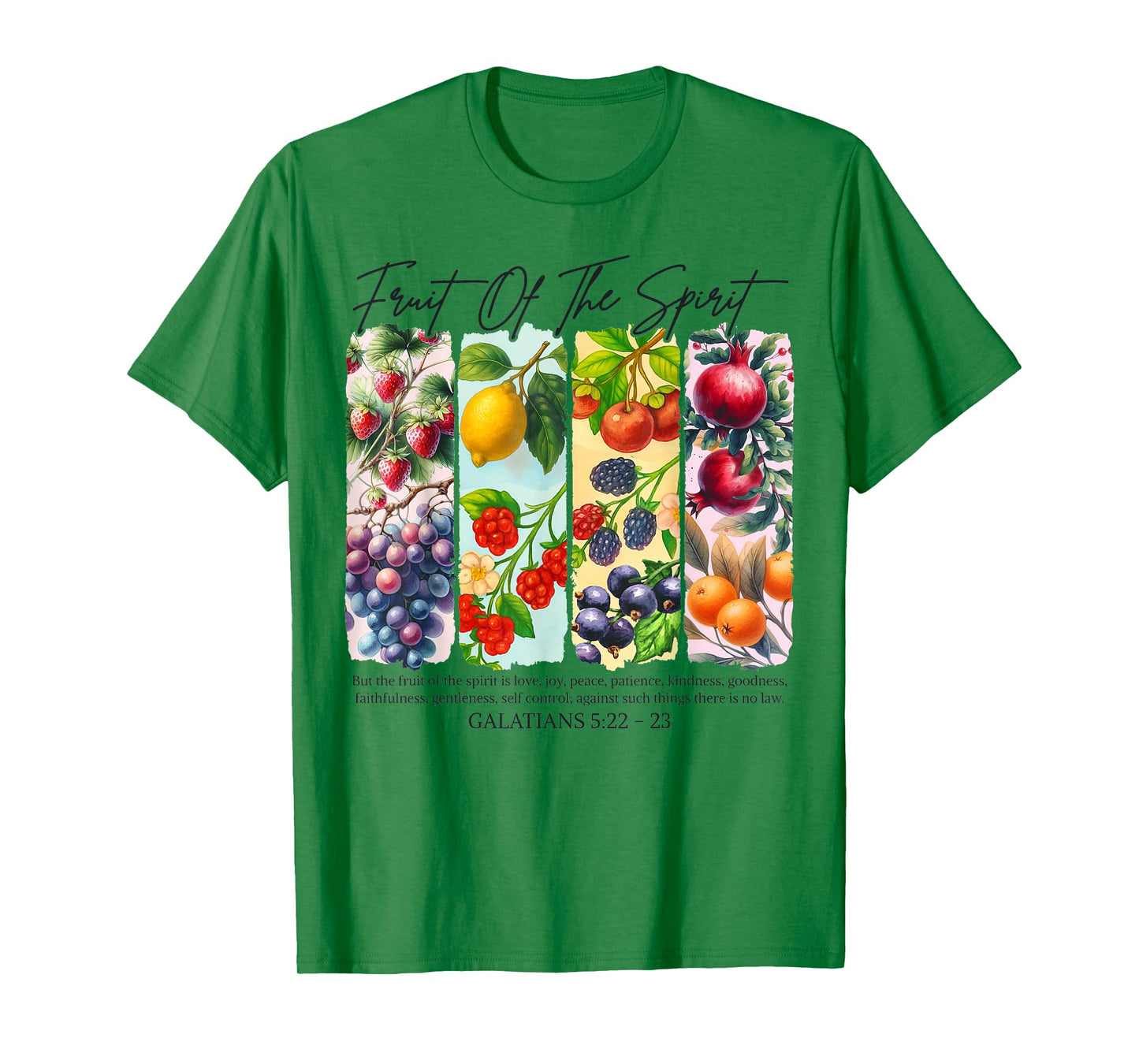 Christian Faith Religious Brushstroke Fruit Of The Spirit T-Shirt
