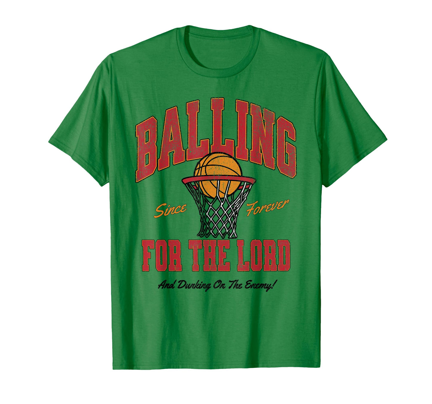 Balling for The Lord Christian Basketball Faith T-Shirt