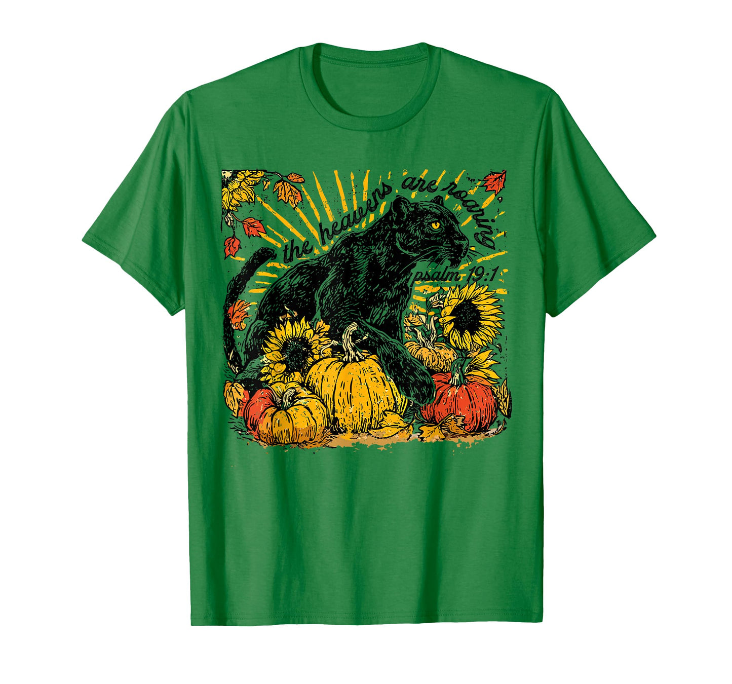 The Heavens are Roaring Christian Faith Pumpkin Season T-Shirt