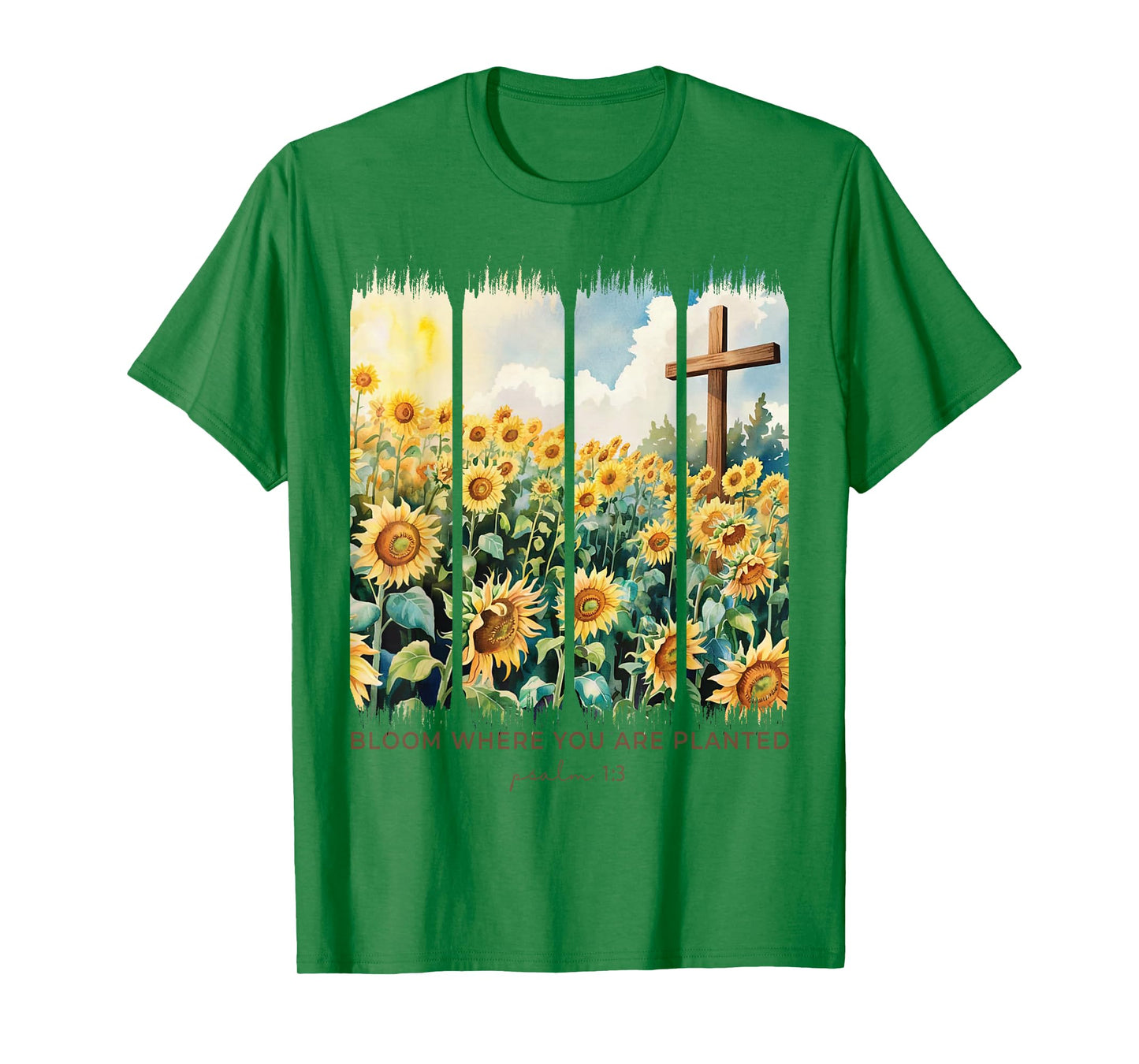 Bloom Where You are Planted Christian Girl Gifts Faith Women T-Shirt