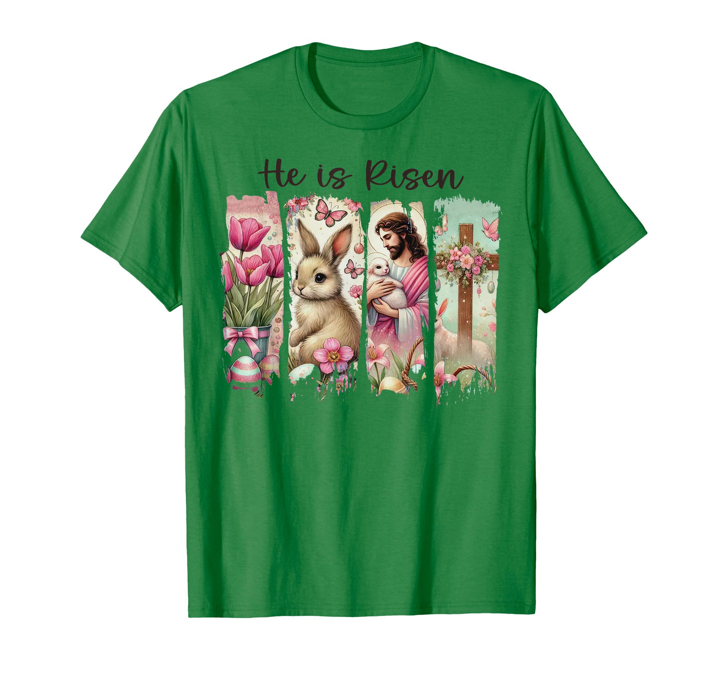 He Is Risen Religious Easter Christian Women T-Shirt