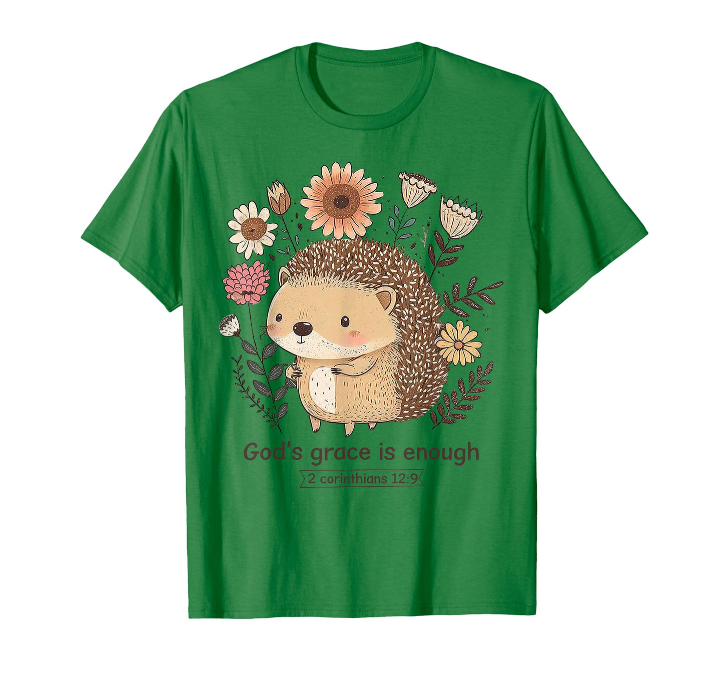 Hedgehog God's Grace Is Enough T-Shirt