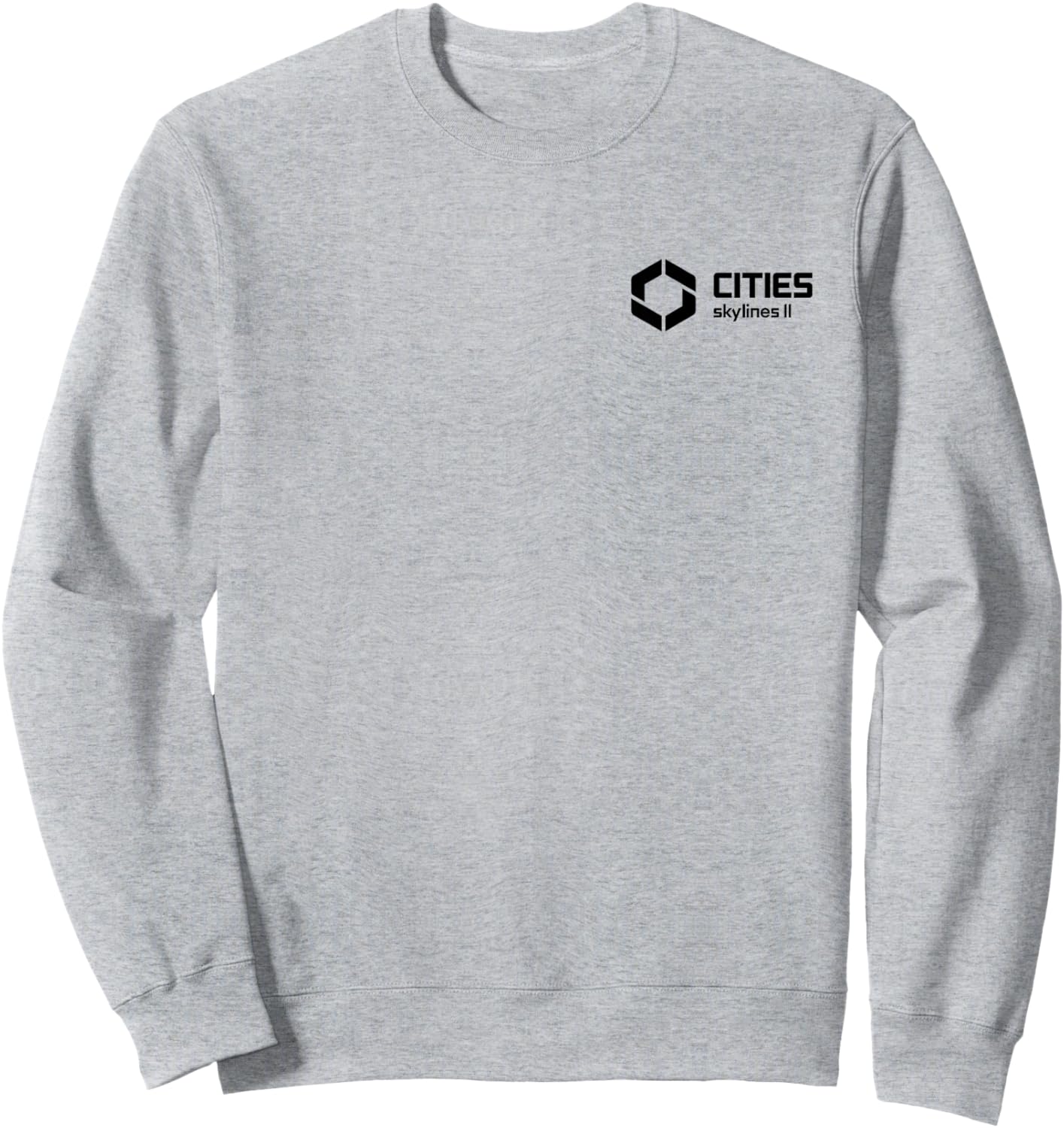 Cities Skylines II game logo black Sweatshirt - Sweatshirt | Ash