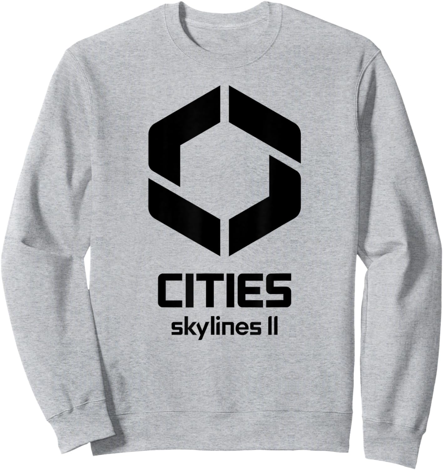 Cities Skylines II game logo black Sweatshirt - Sweatshirt | Ash