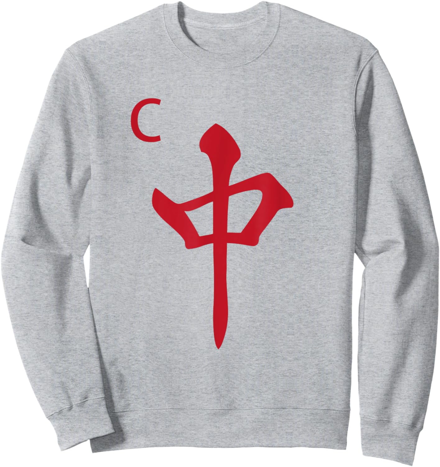 Chinese Mah Jong Red Dragon Tile Mahjong Costume Sweatshirt - Sweatshirt | Ash