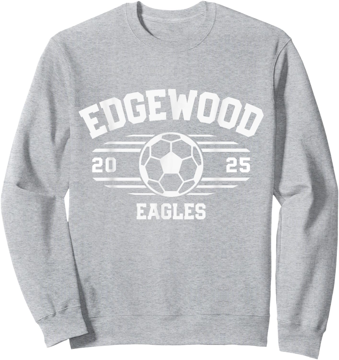 Edgewood Eagles Soccer Ball 2025 Sweatshirt - Sweatshirt | Ash