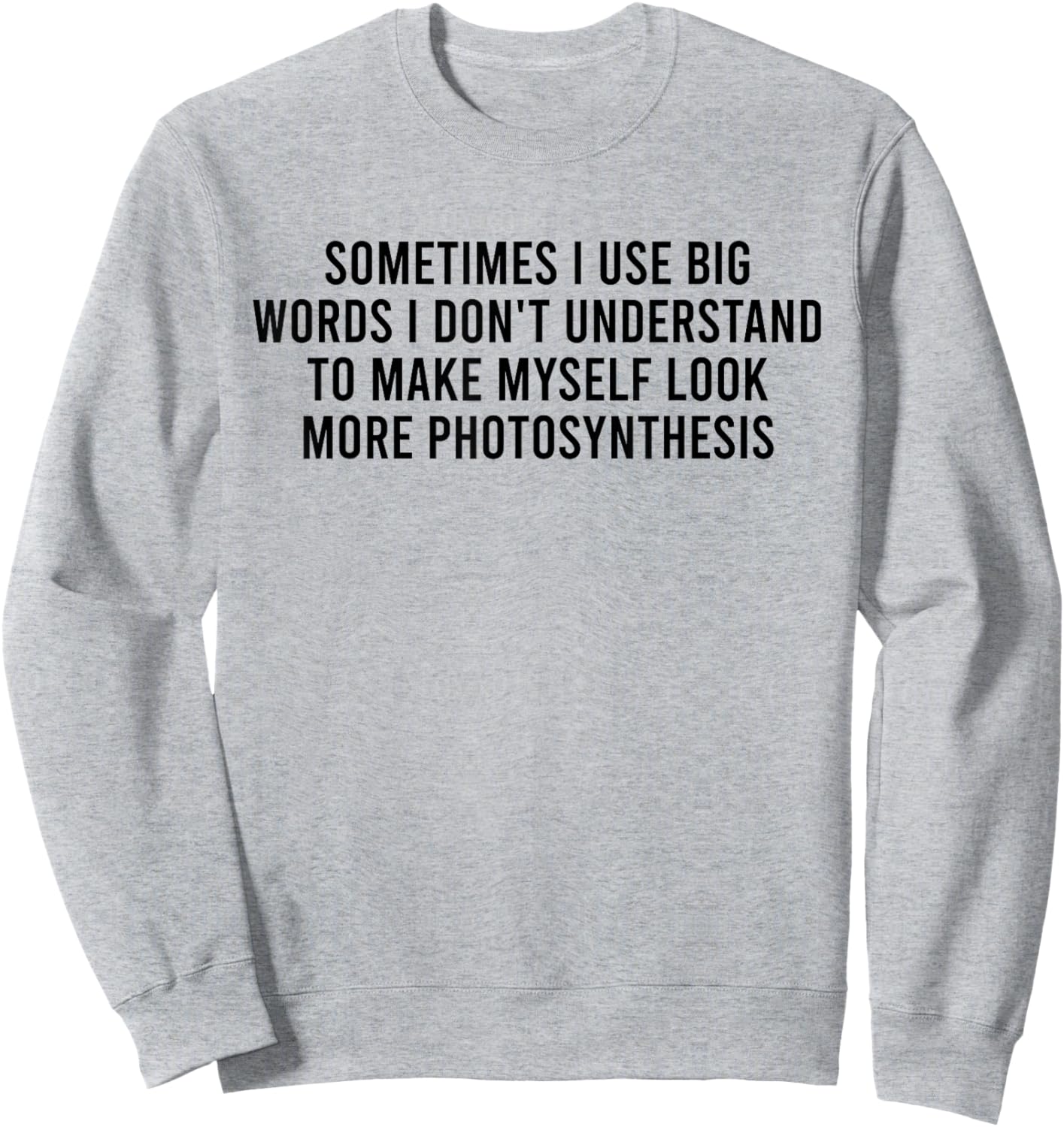 Sometimes I Use Big Words I Don't Understand To Make Myself Sweatshirt - Sweatshirt | Ash