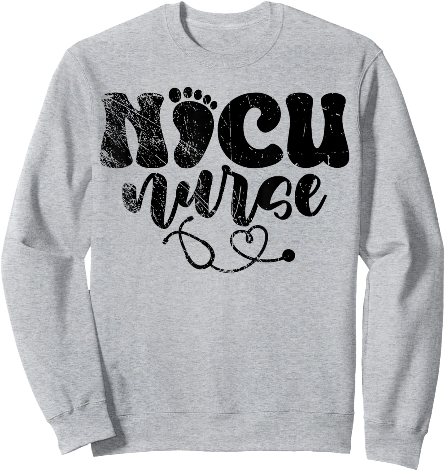 Proud NICU Nurse, Nurse Lover Sweatshirt - Sweatshirt | Ash