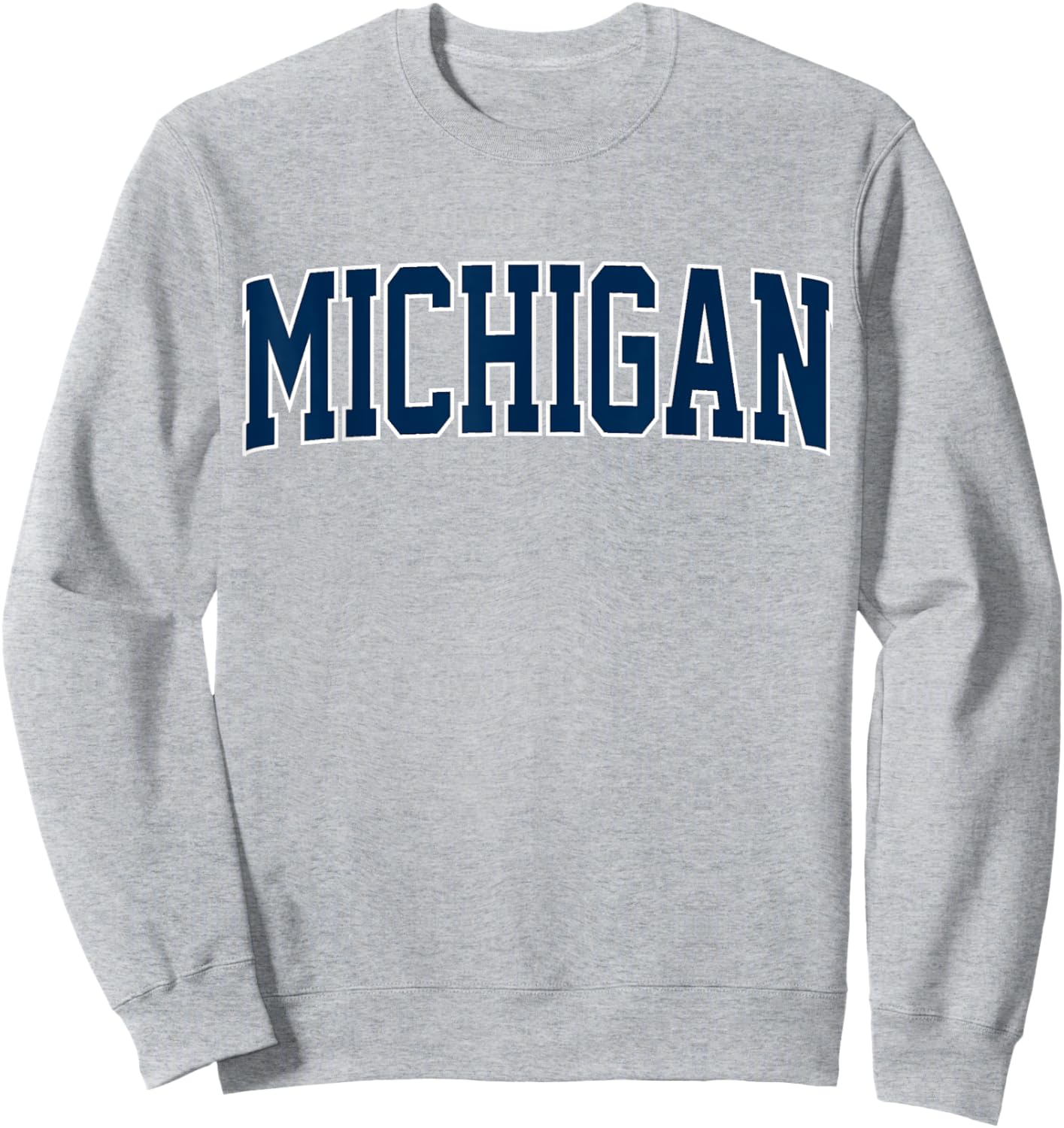 Vintage Michigan Look Blue Maize Men Retro Gold Michigan Sweatshirt - Sweatshirt | Ash