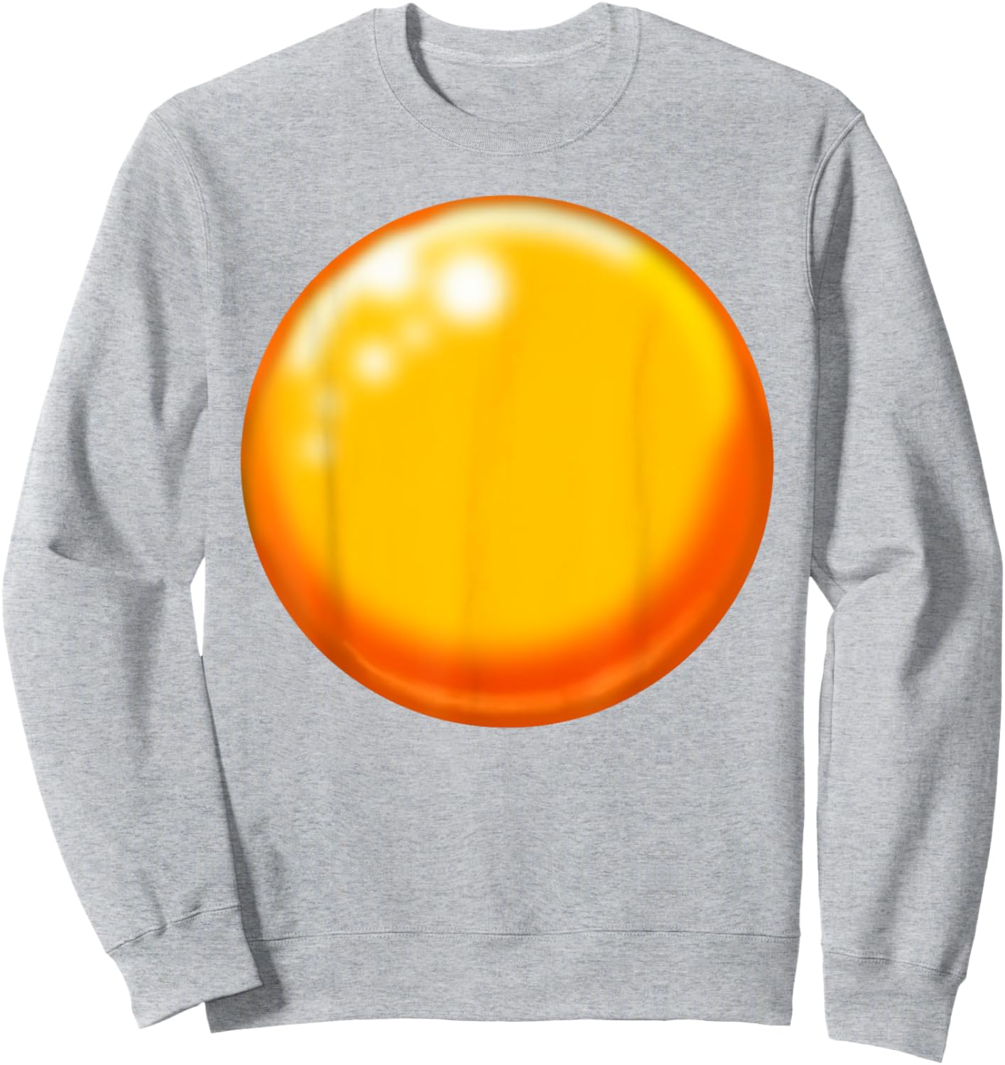 Egg Yolk Costume Funny Christmas Halloween Egg Sweatshirt - Sweatshirt | Ash