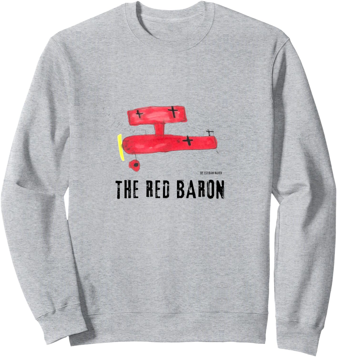 Red Baron, Aviation, aircraft, airplane. Sweatshirt - Sweatshirt | Ash