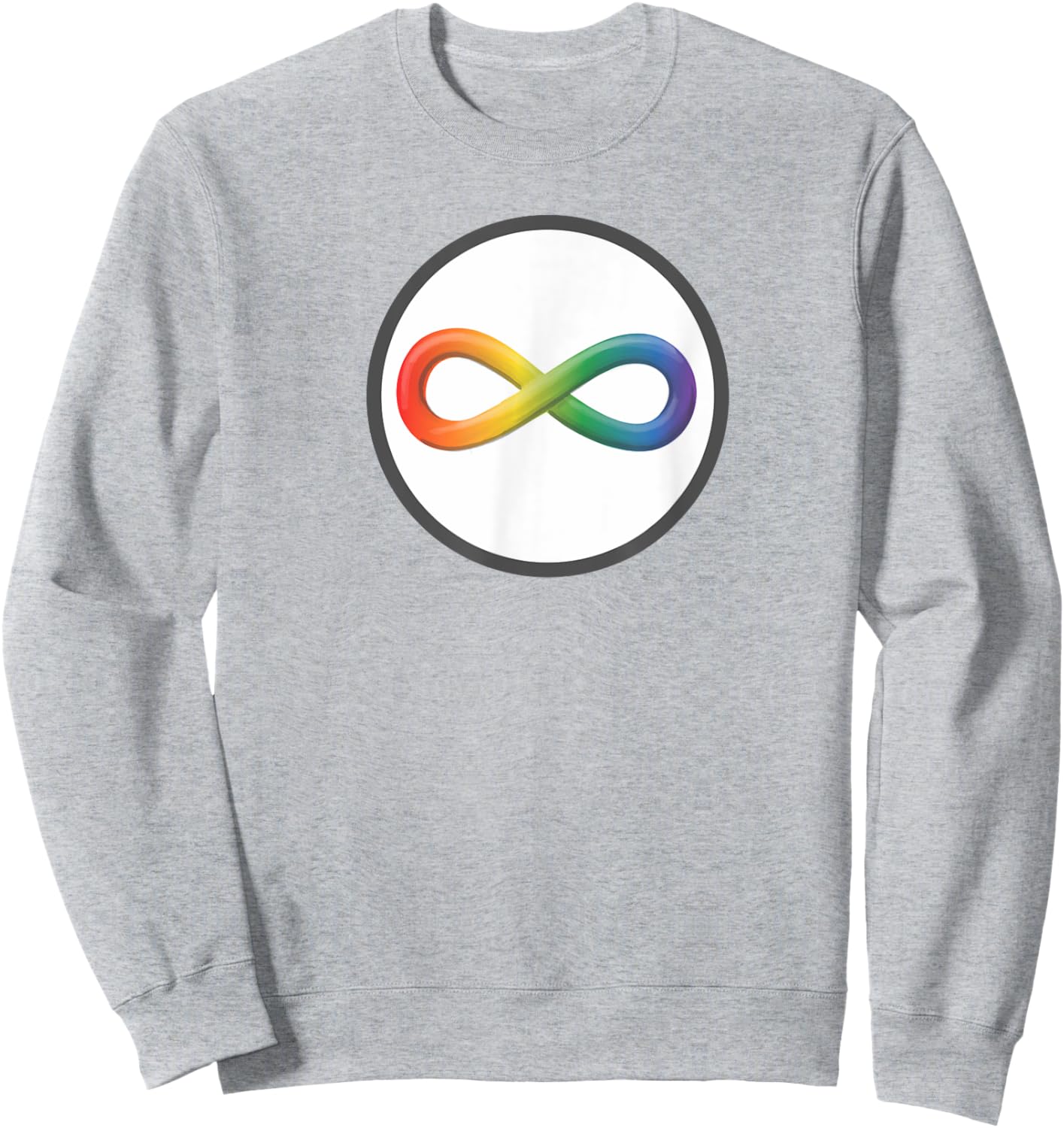 Neurodivergent Ninja Logo Sweatshirt - Sweatshirt | Ash