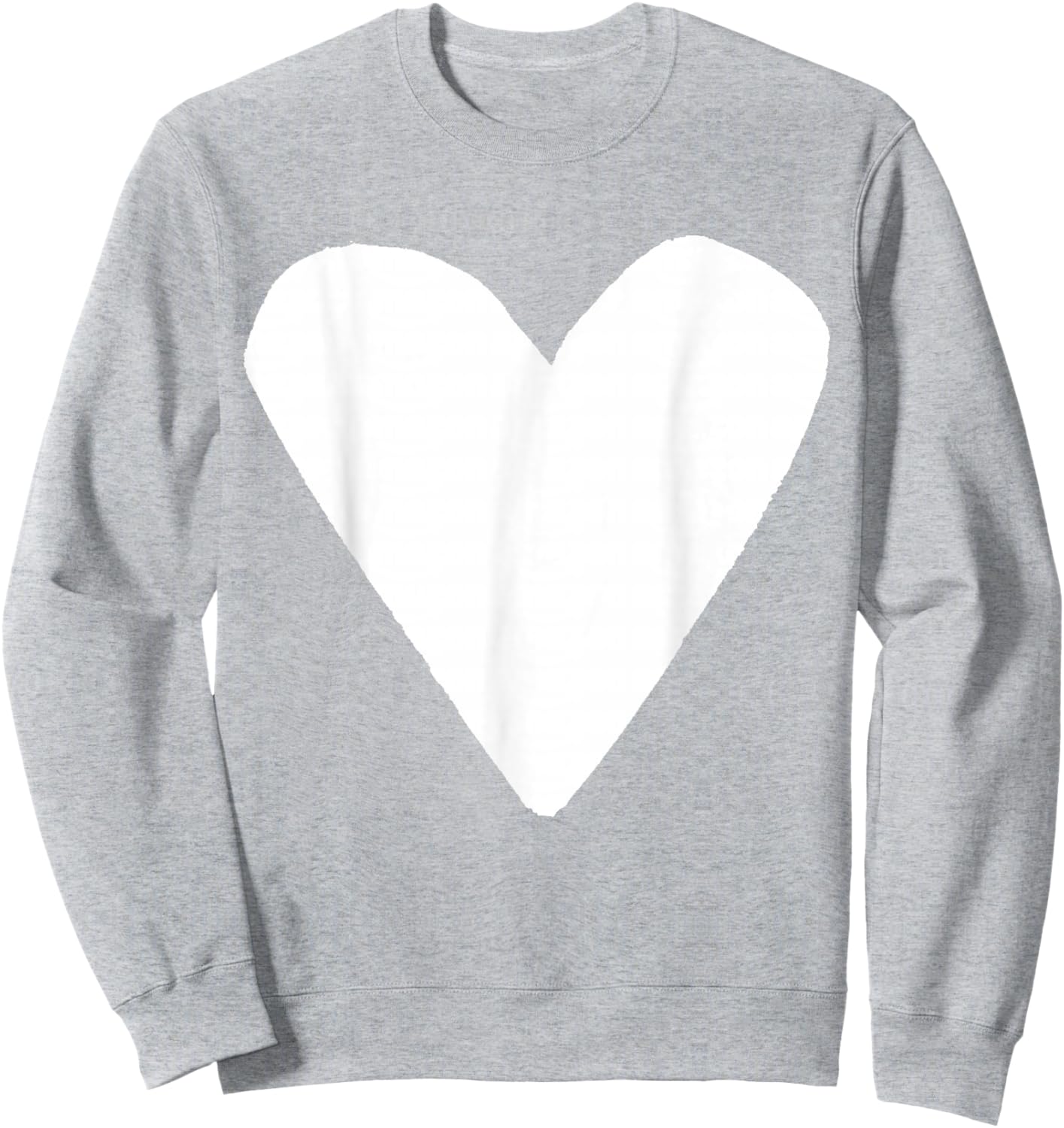 White Heart Pink Sweatshirt - Sweatshirt | Ash