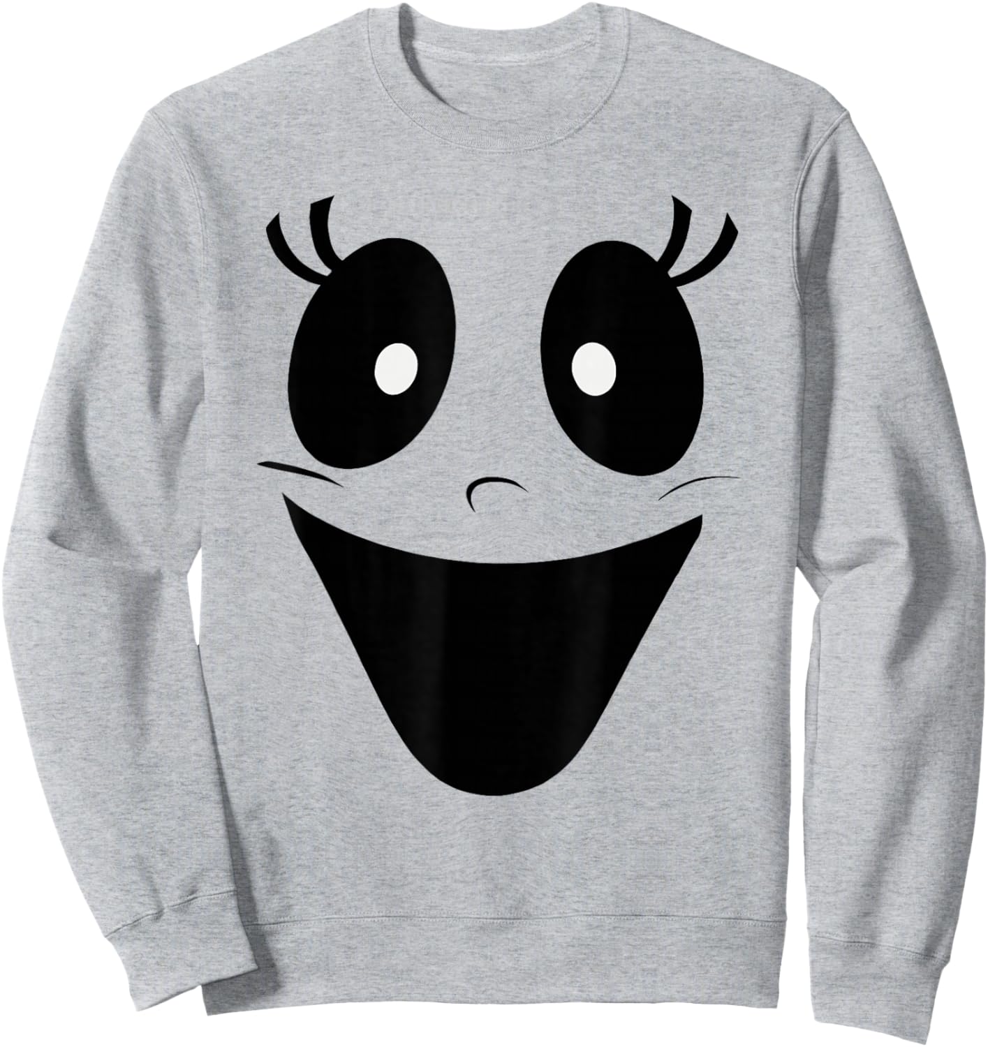 Cute Female Ghost Face Halloween Costume Sweatshirt - Sweatshirt | Ash