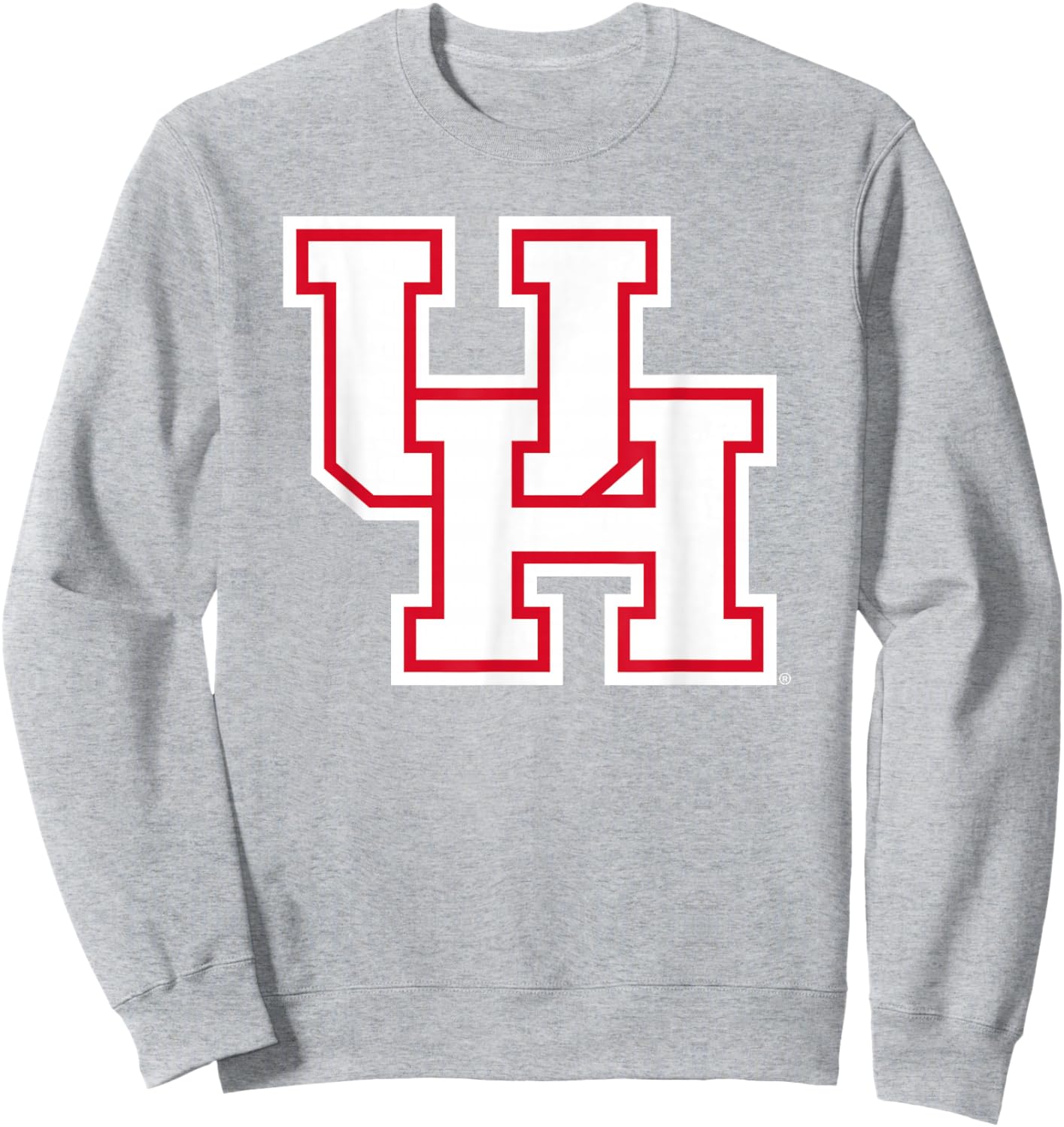 University of Houston | Houston Blue Collection White Icon Sweatshirt - Sweatshirt | Ash