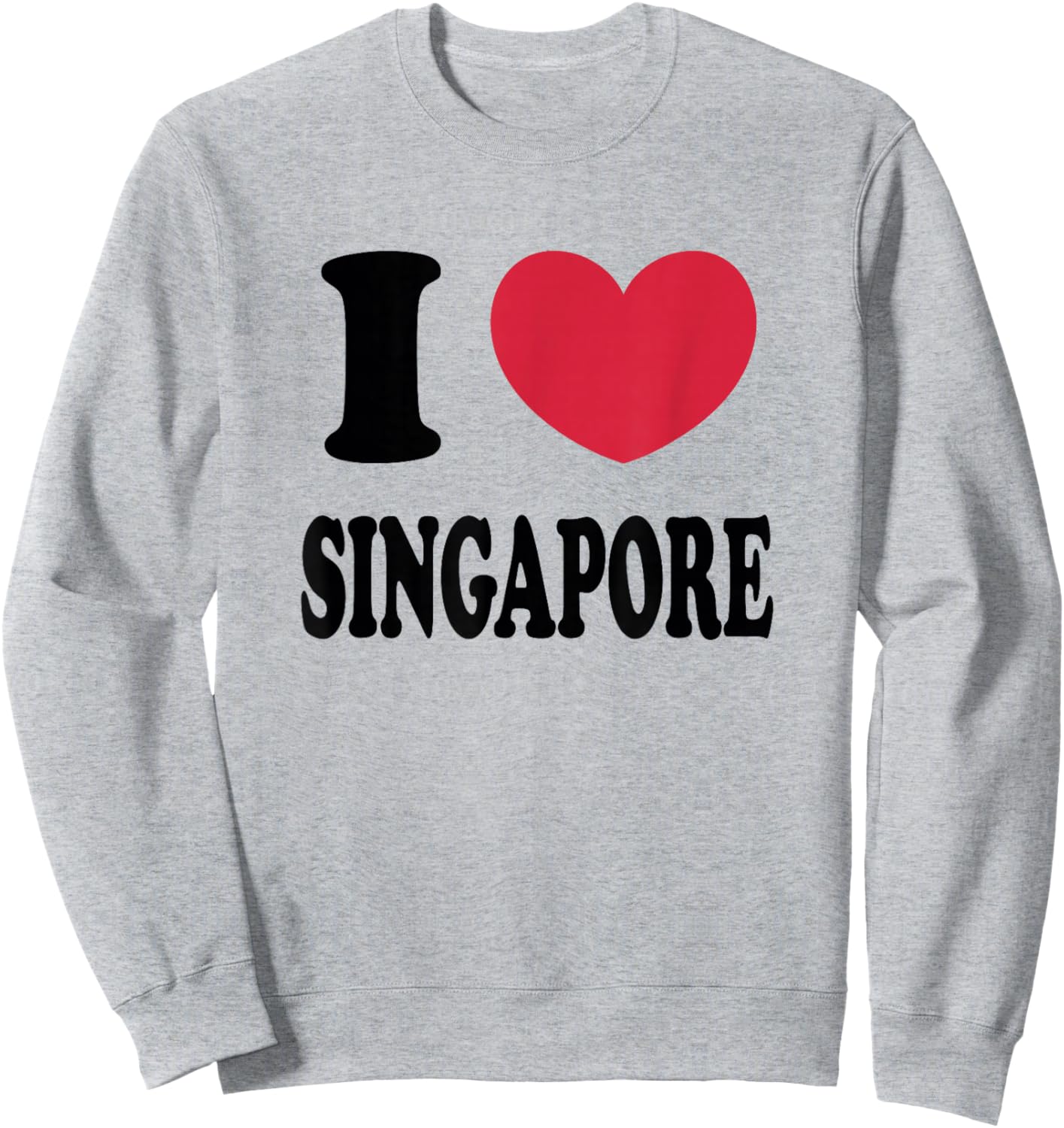 I Love Singapore Sweatshirt - Sweatshirt | Ash
