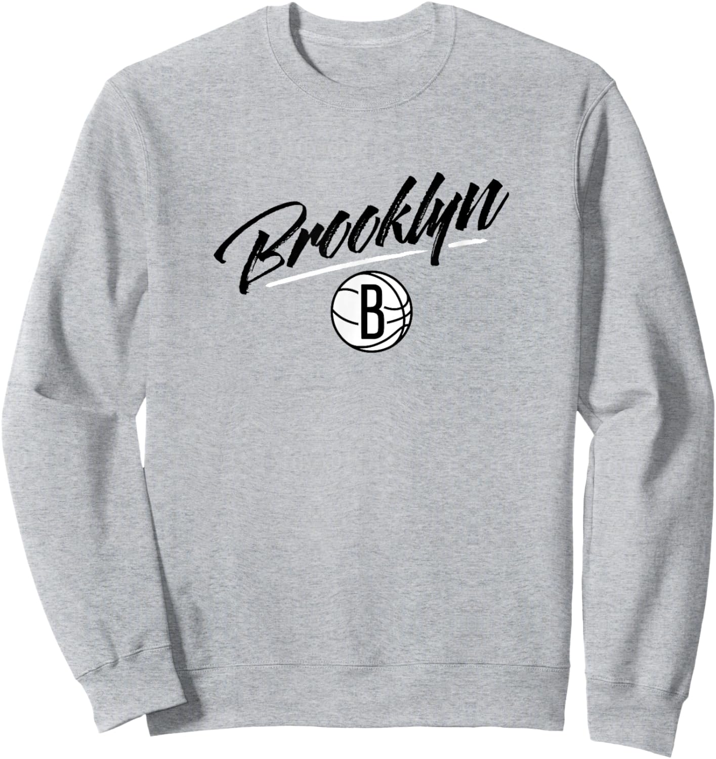 NBA - Brooklyn Nets Marker Script Logo Sweatshirt - Sweatshirt | Ash