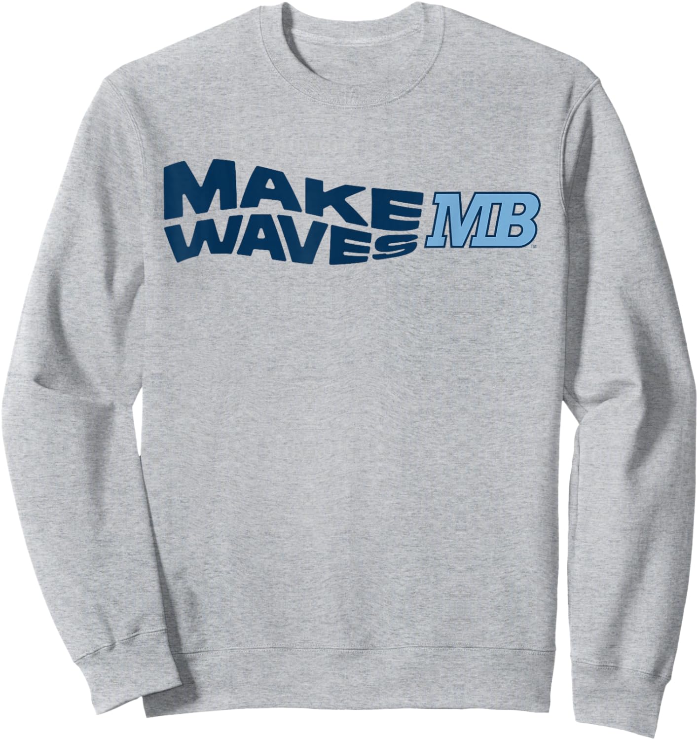 Cal State Monterey Bay Make Waves Logo Sweatshirt - Sweatshirt | Ash