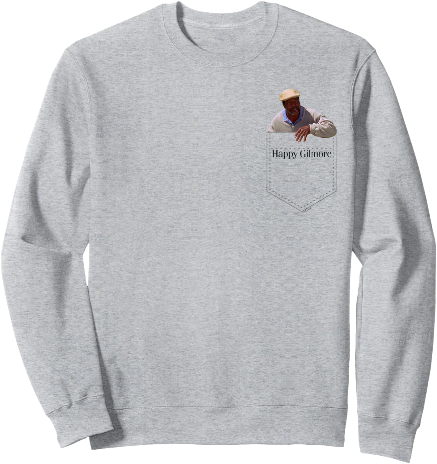 Happy Gilmore Chubbs Golf Pocket Hit Sweatshirt - Sweatshirt | Ash