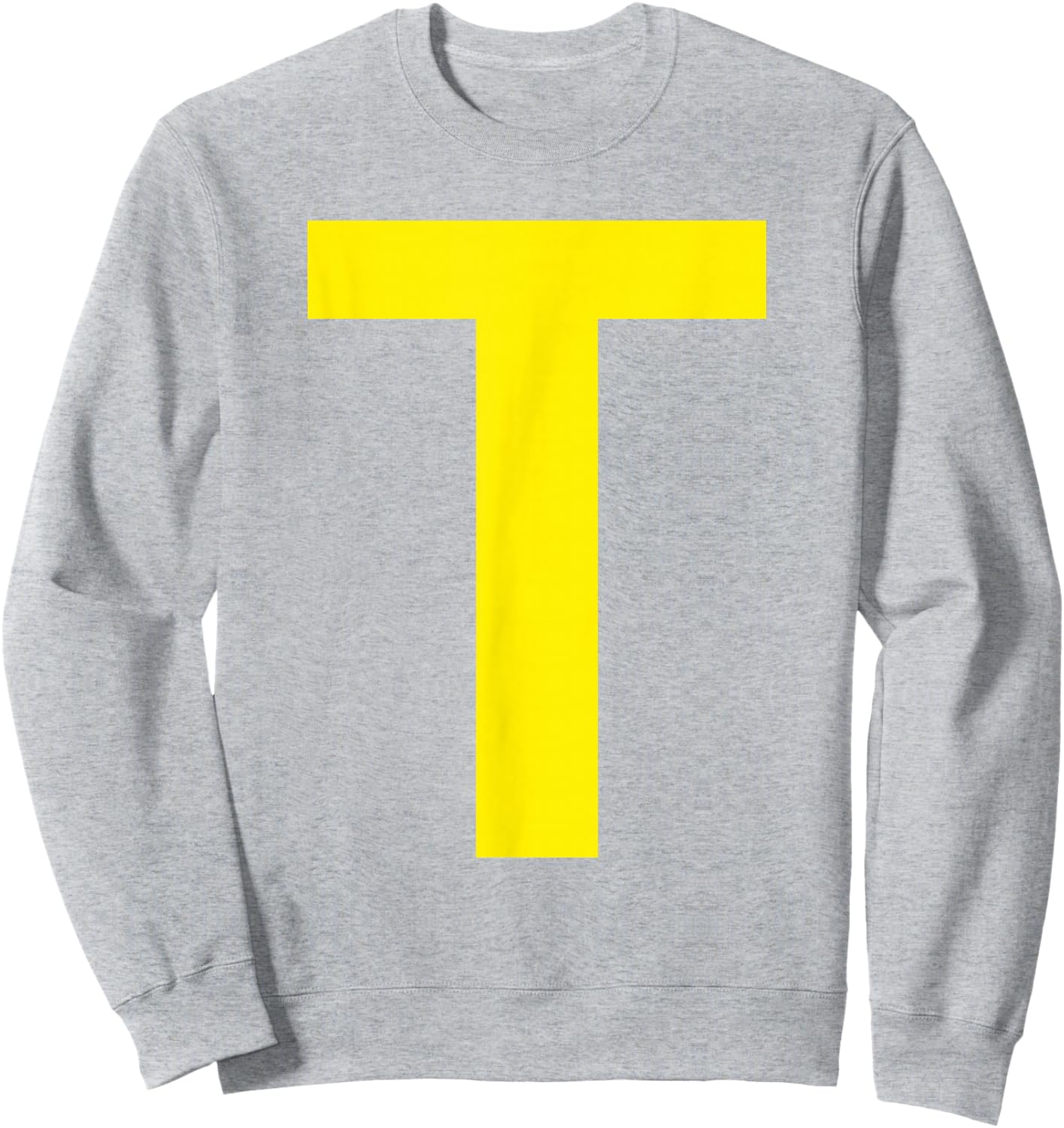 Letter T Funny Chipmunk Group Halloween Thanksgiving Costume Sweatshirt - Sweatshirt | Ash