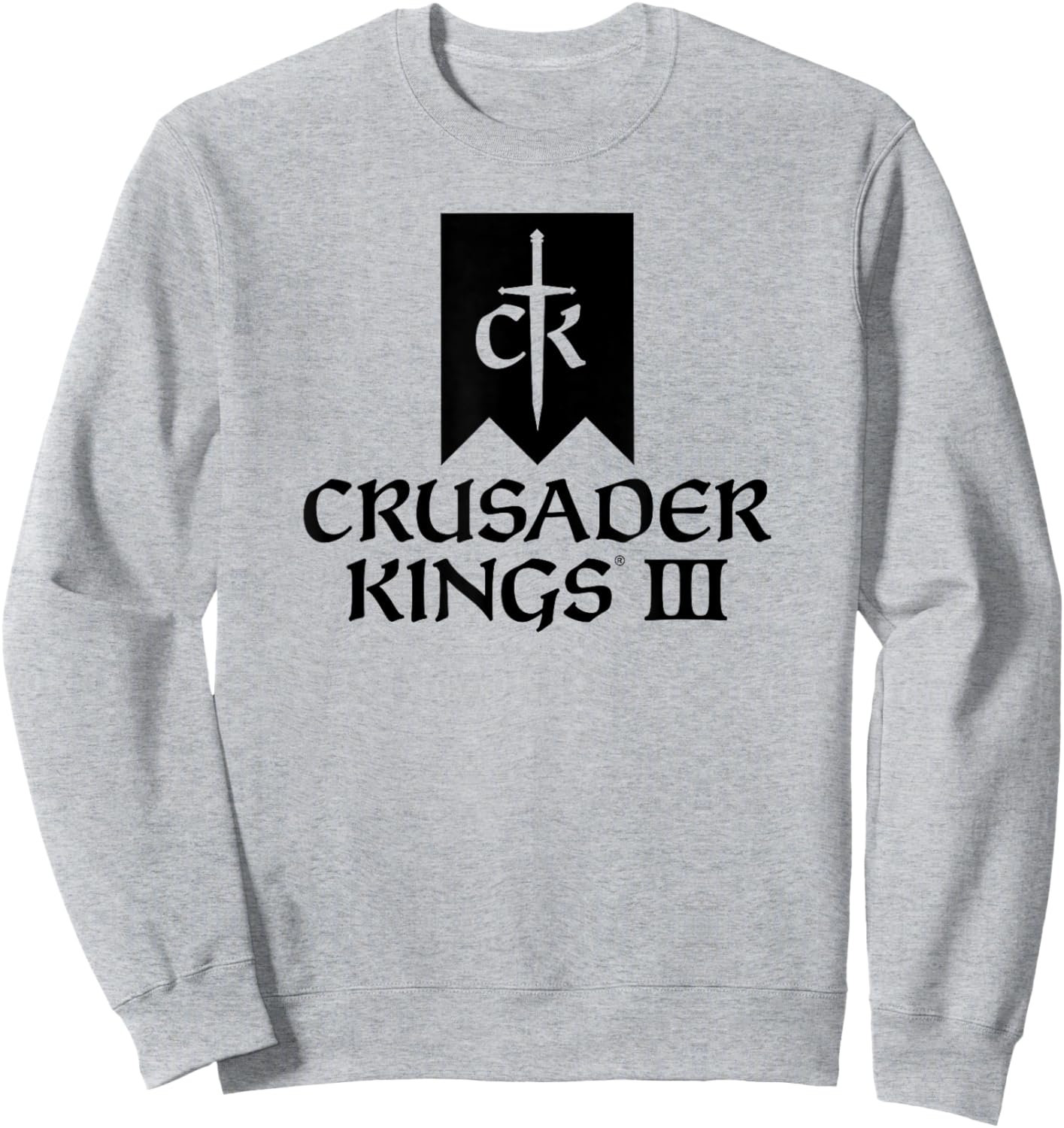 Crusader Kings III game logo black Sweatshirt - Sweatshirt | Ash