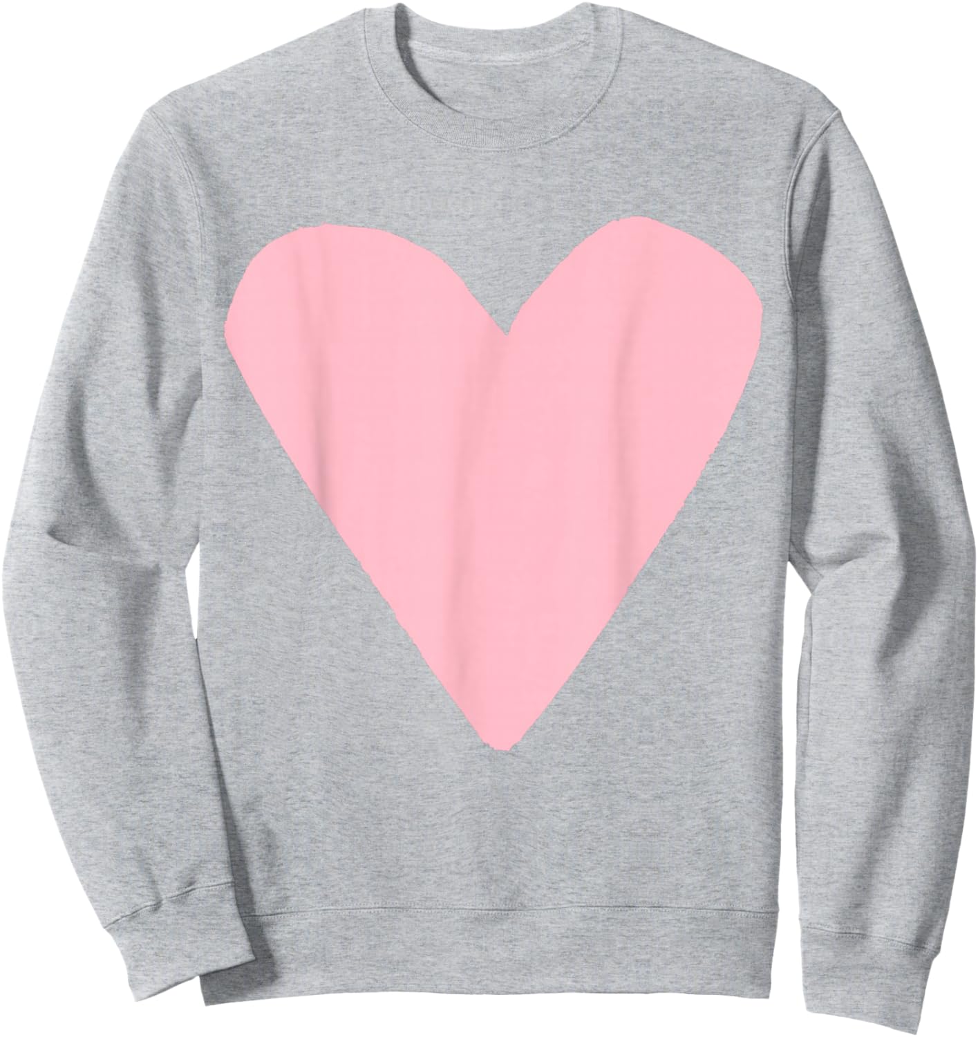 Light Pink Heart Light Blue Sweatshirt - Sweatshirt | Ash