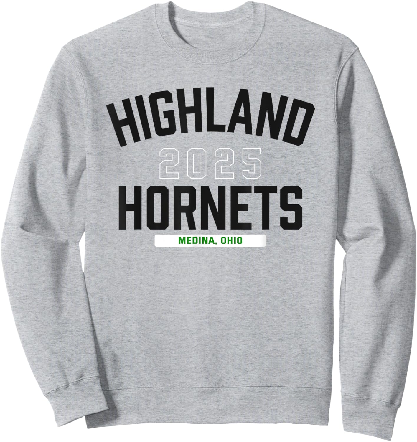 Highland Hornets Medina, Ohio 2025 Sweatshirt - Sweatshirt | Ash
