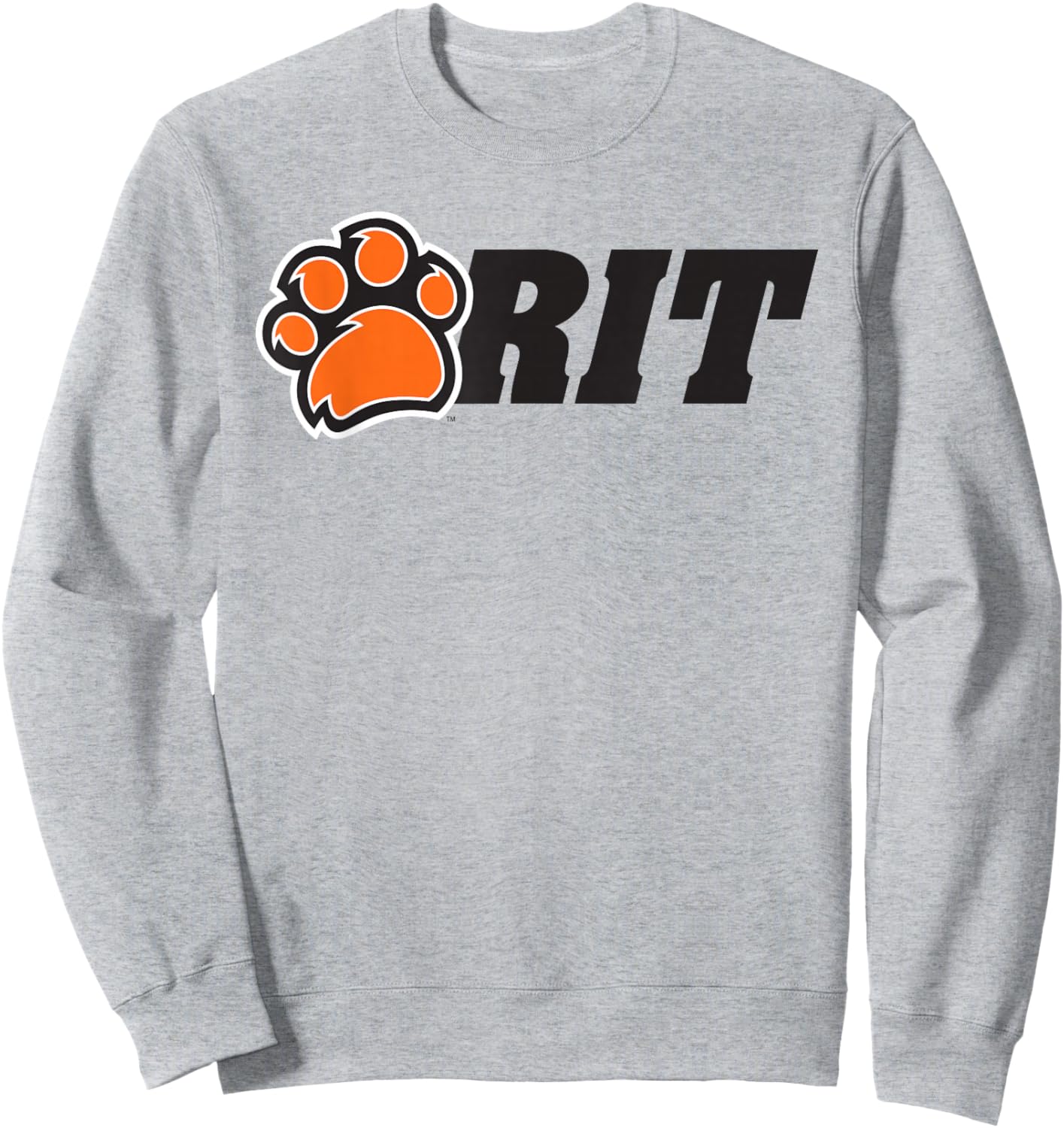 Rochester Institute of Technology RIT Paw Logo Sweatshirt - Sweatshirt | Ash