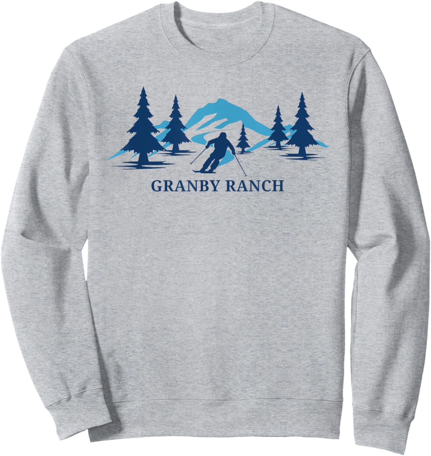 Granby Ranch Colorado Ski Resort Mountains Sweatshirt - Sweatshirt | Ash
