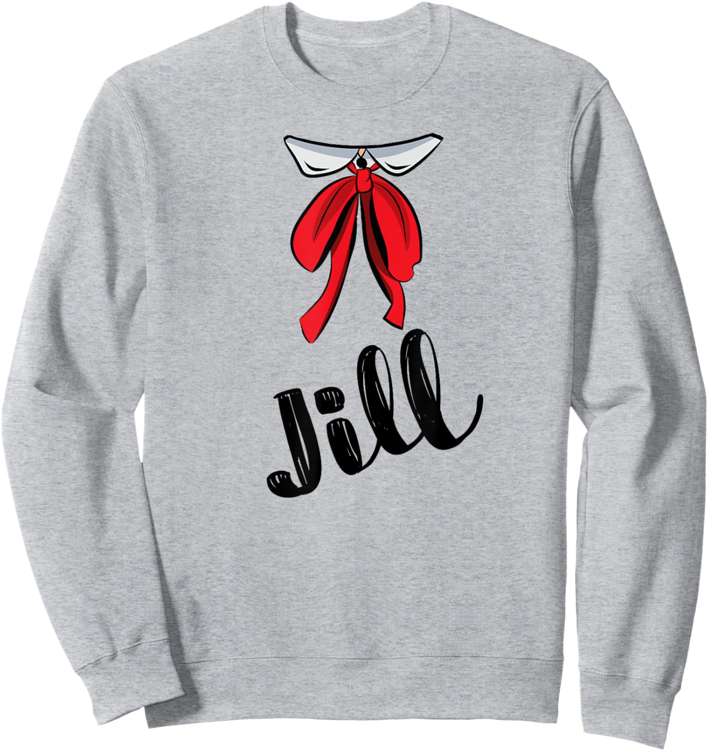 Jack and Jill Easy Matching Couple Halloween Costume 1/2 Sweatshirt - Sweatshirt | Ash