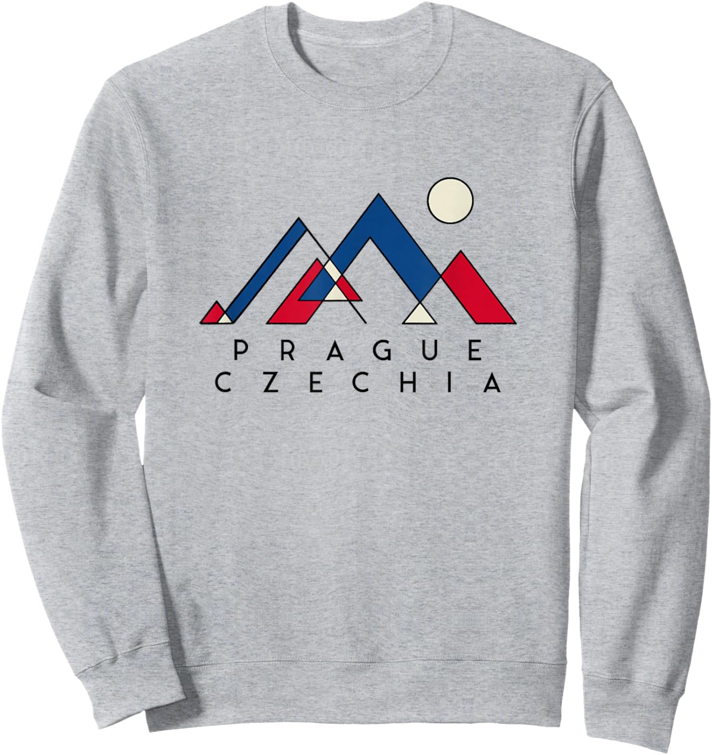 Prague Czech Republic | Prague Czechia | Prague Abstract Sweatshirt - Sweatshirt | Ash