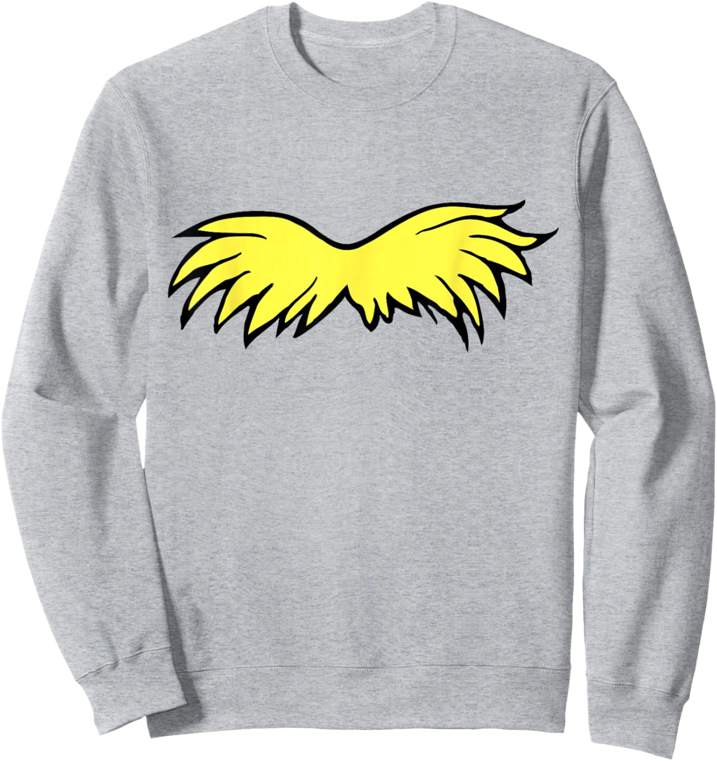 Dr. Seuss The Lorax - Lorax Mustache Sweatshirt - Sweatshirt | Ash