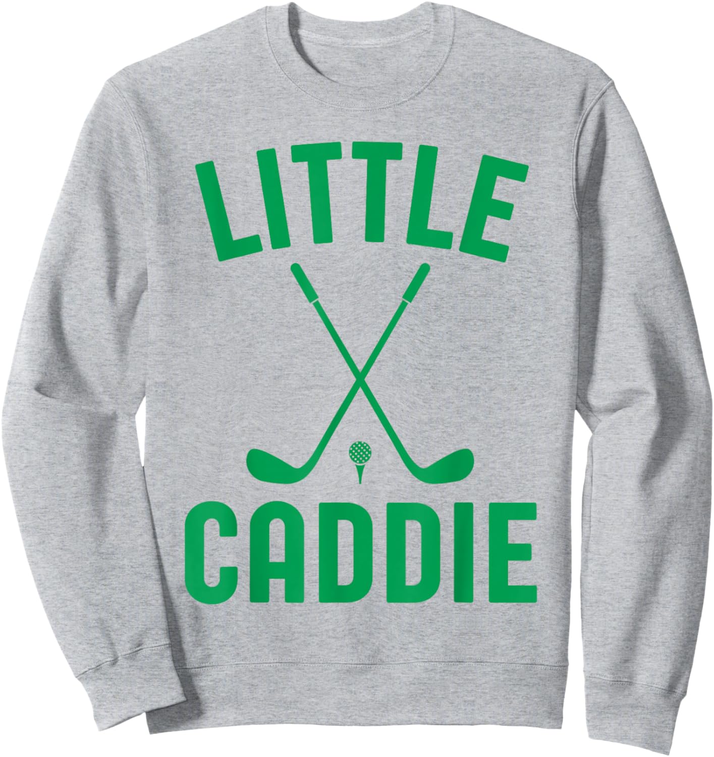 Little Caddie Golf Club Golfer Golfing Kids Boys Girls Baby Sweatshirt - Sweatshirt | Ash
