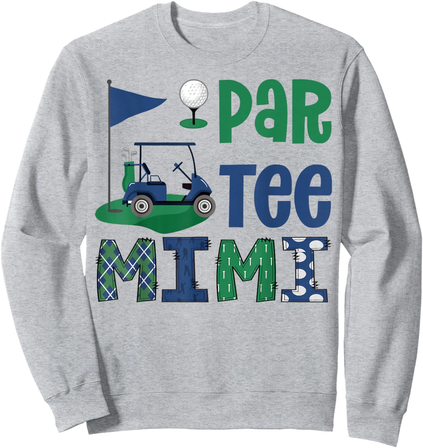 Par- Mimi Golf Lover Birthday Party Family Matching Sweatshirt - Sweatshirt | Ash