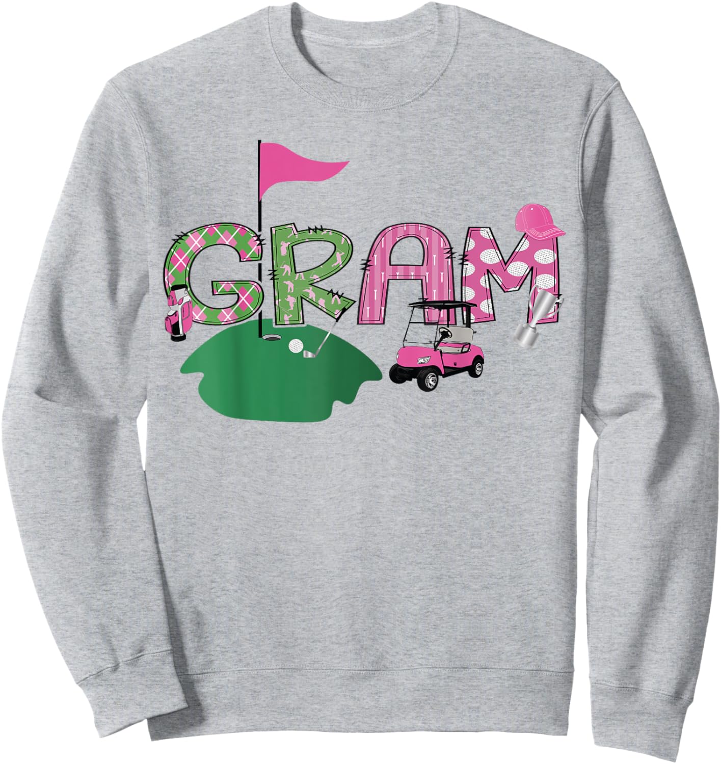 Golf Gram Hole In One Golf 1St Birthday Party Sweatshirt - Sweatshirt | Ash