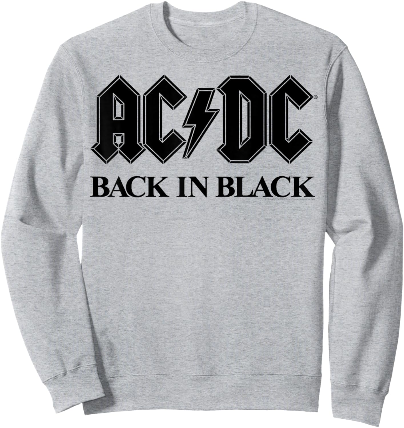 AC/DC - Bold Black Sweatshirt - Sweatshirt | Ash