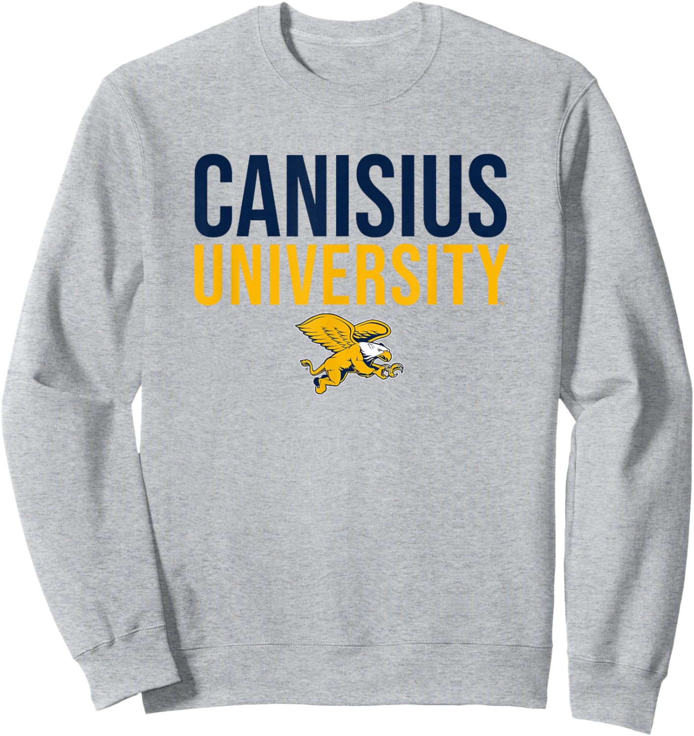 Canisius University Golden Griffins Stacked Sweatshirt - Sweatshirt | Ash